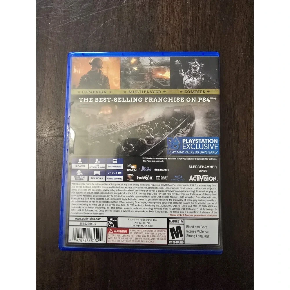 Call‎ of Duty WW2 II PS4 (Sony Playstation 4) World War 2